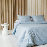 100% Egyptisch katoen dekbedovertrek baby blauw fris