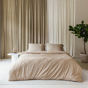 100% Egyptisch katoen 400TC dekbedovertrek beige
