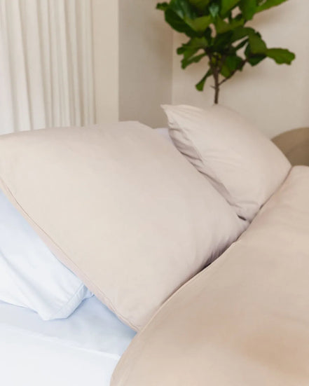 100% Egyptisch katoen 400TC dekbedovertrek beige