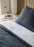 Egyptisch katoenen dekbedovertrek grijs met wit