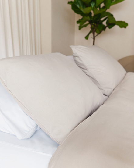 100% Egyptisch katoen 400TC dekbedovertrek beige