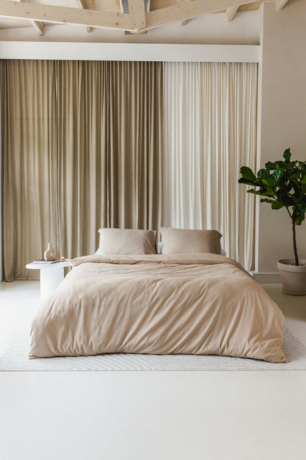 Néarr dekbedovertrek Sahara beige