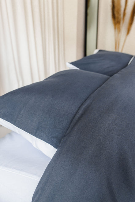 egyptisch katoen 400 tc kussensloop en dekbedovertrek close up