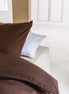 Egyptisch katoenen beddengoed in chocolate brown met luxe en warme uitstraling