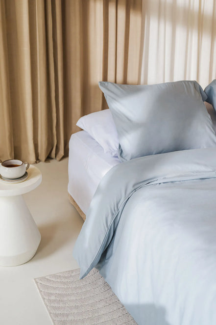 fris blauw beddengoed egyptisch