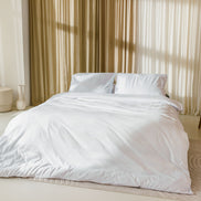 slaapkamer japandi style wit beddengoed 400TC