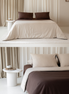 100% Egyptian cotton duvet cover beige - brown
